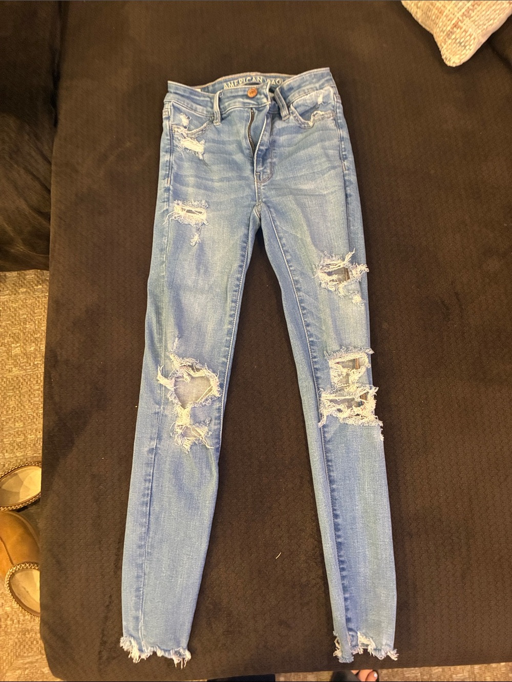 American Eagle Outfitters Light Blue jeggings Jeans - Women. Size 000 short